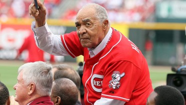 Mr. Harmon honored in 2004, fifty years after joining the Reds